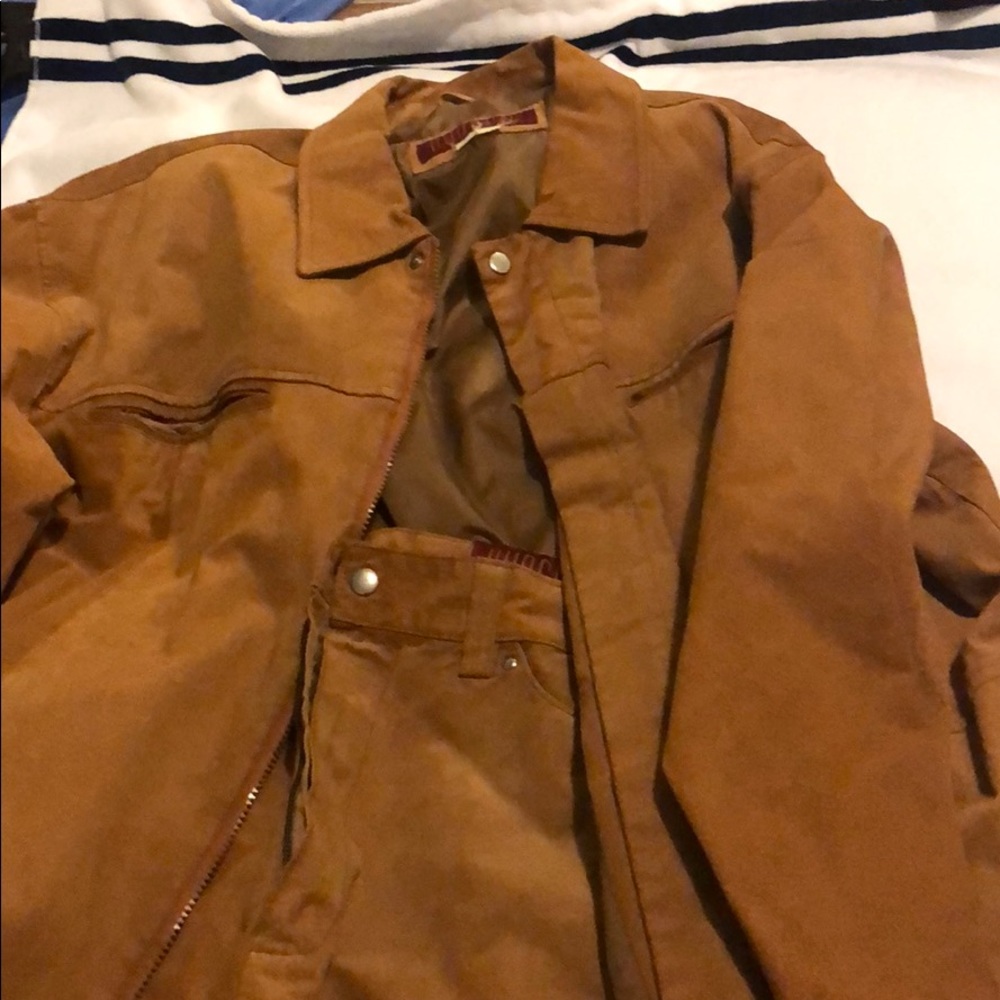 Use two piece Hudson leather suit
